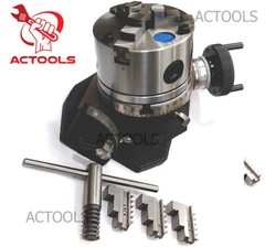 4″ Inch Tilting Rotary Table With 100 mm Self Centering Chuck And Backplate USA