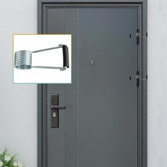 Litoexpe 4 Pack Universal Butterfly Spring Door Closer with Rubber Bumpers Se…