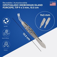 Meibomian Gland Expressor Forceps Set Eyelid Tweezers Kit Ophthalmic Tools 6 Pcs