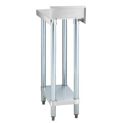24″W x 12″L Stainless Steel Equipment Filler Table with Backsplash & Undershelf