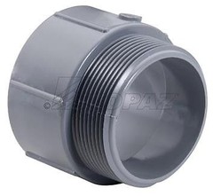 TOPAZ 1039, Conduit Terminal Adapter, 3-1/2″, Sch 40, PVC, Threaded Male, 1pc