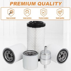 Vehicle Specific Filter Set for Kubota – Includes Air, Oil, Fuel & HST Filters