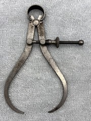 L.S. Starrett, Lot of 6, Machinist, Outside Calipers, 5 Starrett, 1 Unknown, Vtg