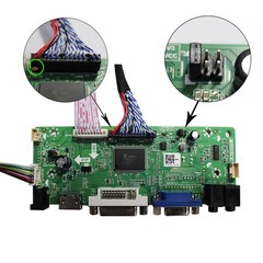 DVI VGA LVDS Display Controller Board 30 Pin 1920×1080 21.5 23 27 Inch LCD