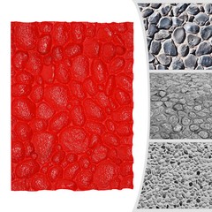 Seamless Texture Stamp Mat for Concrete Molding, 22.83×17.13 Inch Durable PU