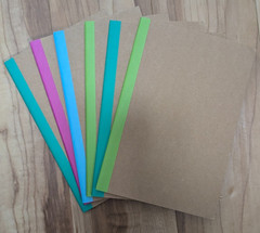 Lot of 6 Blank Composition Books 8.25×5.5 Inch, 60 Pages Each