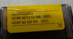 SANDVIK #CCMT 09 T3 12-MR 2025 CoroTurn 107 Indexable Insert for Turning Lot/10