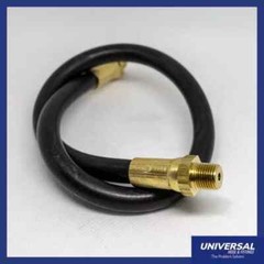60″ GREASE WHIP HOSE RUBBER HEAVY DUTY FLEXIBLE NO KINK Grease Gun, MADE IN USA