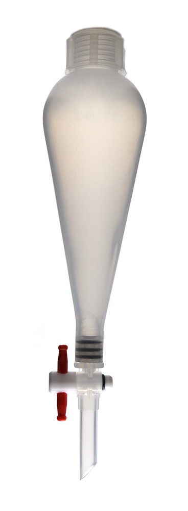 Eisco Labs 100ml Polypropylene Separatory Funnel with Screw Cap and Stopcock
