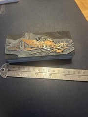 Large modern church | Vintage letterpress printing block – York PA?