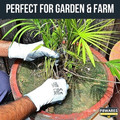 12 Pairs NITRLE Coated Safety Work Gloves Garden Grip Mens Builders Gardening