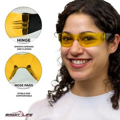 Keystone Full Color Safety Glasses, Fits Adult and Youth (Pack of 12)