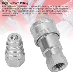 Hydraulic Quick Coupler Male And Female 1/4in NPT Quick Connect Fittings