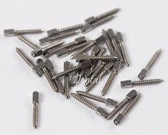 120pcs Dental Screw Post Gold/Silver Plated Titanium Kit Conical Root Canal Pins