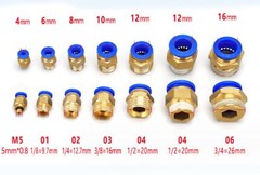 10PCS Pneumatic 1/4″ Tube X 1/4″ Npt Male Connector Push To Connect Fitting UE