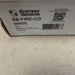 NEW🔥. System Sensor SS-FIRE-CO Smoke And cO Detector Photo Thermal