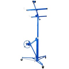 FOREOCELIV 11ft Drywall Lift Panel Hoist Jack Lifter 150 lbs Ceiling Wall Blue