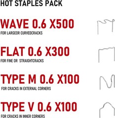 Plastic Welder, 2 in 1 Welding Kit Repair Welder Kit 1000PCS Hot Stapler for …