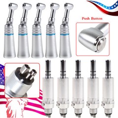 1-5 Dental Low Speed Push 1:1 Contra Angle Handpiece /Air Motor E-type 2/4H SA