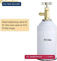 R134A Can Tap, Puncture R134a Refrigerant Dispenser with Tank Adapter for 1/4″ a