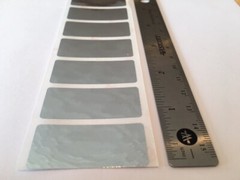 10,000 ROLL CHROME TAMPER EVIDENT VOID SECURITY LABELS – 1.75 X .75 IN.