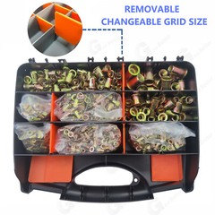 860Pcs Rivet Nut Kit UNC Rivnut Nutsert Assortment #6-32 #8-32 #10-24 1/4″ 5/16″