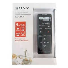 Sony ICD-UX570 Digital Voice Recorder (Black) + 16GB Memory Card – Basic Kit