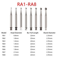 Dental Round Burs Carbide Latch Burs RA 1 2 3 4 5 6 7 8 LA Slow Speed PRIMA