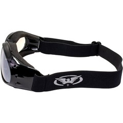 Red Baron Motorcycle Goggles Day & Night Use Super Dark Lens & Clear Mirror Lens