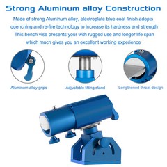 Triaxial Blade Vise Bule Color with 360-degree Swivel Base