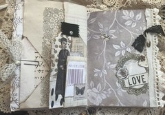 VINTAGE STYLE HAND MADE JUNK JOURNAL (Tranquil Moments) see video