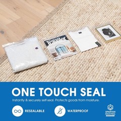 Bulk Pack: 100 Clear 13″ x 18″ Sealable Zip Bags – Food Safe and Moisture Proof