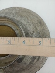 Vintage farmhouse Primitive Galvanized Steel MILK STRAINER 9.5 W X 5″ T