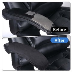 QfwdfcTrenz 1 Pair Office Chair Arm Covers Nylon Armrest Cover Black