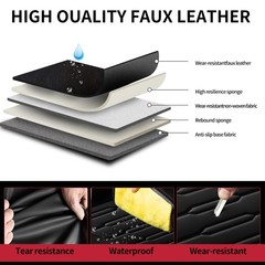 Subaru Impreza Seat Covers 2004-2026 Waterproof Leather Airbag Full Set Black