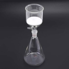Lab Filtering Flask Glass Vacuum Suction Filter 1000ml Buchner Funnel 350ml Kit