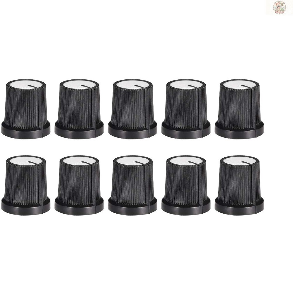 10 Pcs 6mm Knobs for Guitar Effects Pedals & Amplifier Control