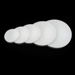 Dia 5mm-150mm PTFE Solid Disc Round Pads Gasket Thick 0.5/1/1.5/2/3/4/5/6/8mm
