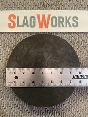 8 inch disc 1/2 inch thick steel plate 1/2”x8” disc A36 Hot Roll Flat