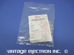 (100) MIAL Axial Lead Polystyrene Capacitors: 220pF 10% 1000V (Italy) FREE SHIP