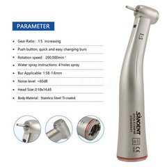1:5 LED Electric Handpiece High Speed Contra Angle TI-MAX Fit NSK X95L Z95L