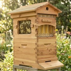 Automatic Beehive Starter Kit with 7 Gravity Auto hive Frames for Beekeeping