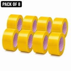 2 Inch x 45 Yard Yellow Double Sided Duct Tape Heavy Duty Strong Grip Roll