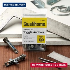Heavy Duty Drywall Anchors and Screws Kit Including Self-DrillingToggle Anchors