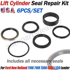 Lift Cylinder Seal Repair Kit for Ford New Holland 7106 7108 7308 & CASE IH L130