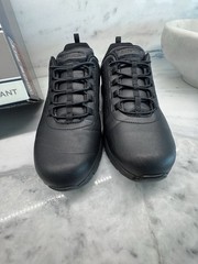 Skechers Work Slip Resistant Memory Foam Wide 9.5 USPS Approved Black