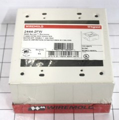 WIREMOLD 2444-2FW 2400 SERIES 2 GANG EXTRA DEEP DEVICE BOX FOG WHITE