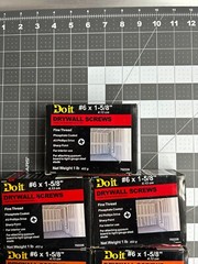 NOS 5-pounds LB Do It Best #6 x 1-5/8″ Fine Thread Phillips Head Drywall Screws
