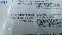 Medline Self Adherent Wrap Color Pack PRM088001CP 1in Case of 30 Lot of 2 Cases