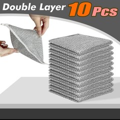 BD Prime Ventures Silver Mesh Dish Cloths 7.87 inches x inches,